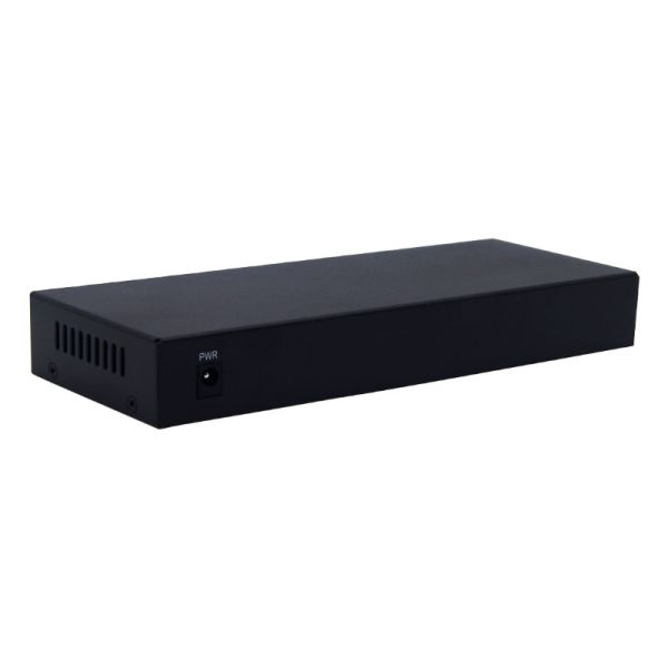 Fast Ethernet 12 Port PoE Switch 10/100Mbps With 2 Uplink RJ45 Ports 802.3af/At Compliant