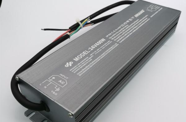 Conducteur LED étanche à l'eau 400W 12V 24V Transformateur LED IP67 à tension constante