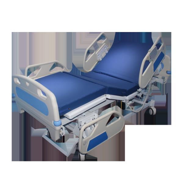 Nursing Full Electric Hospital Bed With Premium Foam Mattress And Half Rails Included