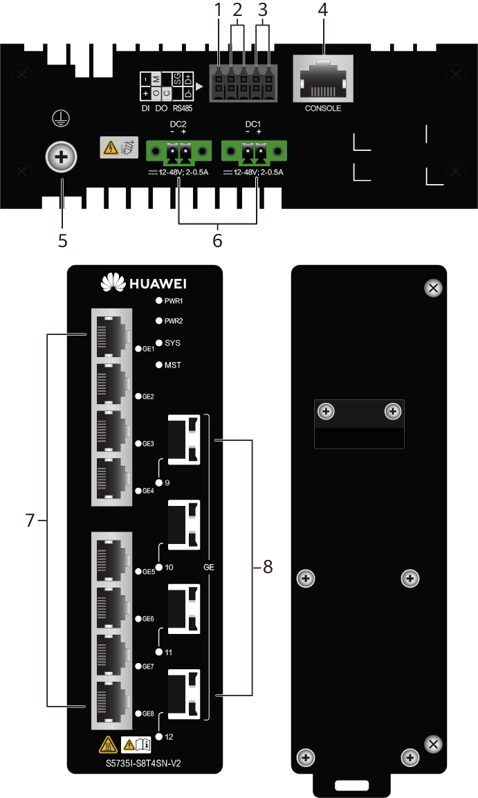 S5735I-S8T4SN-V2 Huawei Industrial Switches 8 Ports