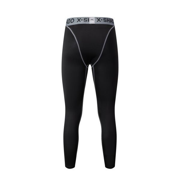 Men's Compression Leggings with Polyester Spandex Blend for Quick Dry and Breathable Sports Base Layer Pants