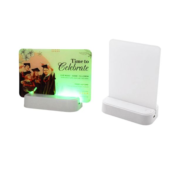 Rechargeable Batteries RGB LED Acrylic Photo Frame Blanks Sublimation Photo Frames Christmas LED Night Light