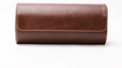 EXPLOSIVE SELLING CYLINDER PU LEATHER THREE DISPLAY TRAVEL MULTI-FUNCTIONAL STORAGE PACKAGING WATCH BOX