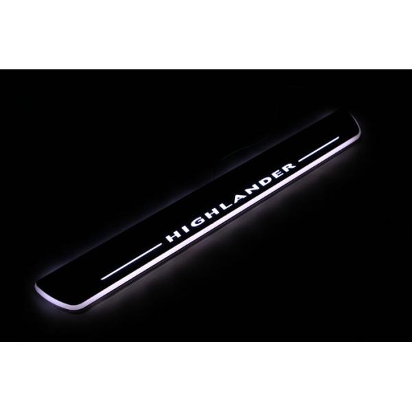 Toyota Highlander car door welcome lights LED Moving Door sill Scuff for sale