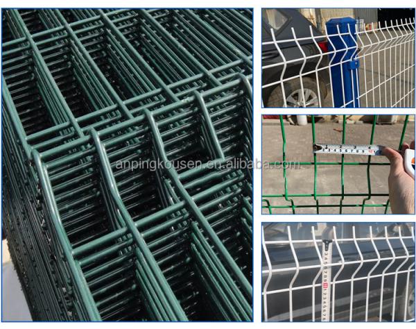 Muralha de rede de arame galvanizado soldado curva 3D para jardim barreira de privacidade