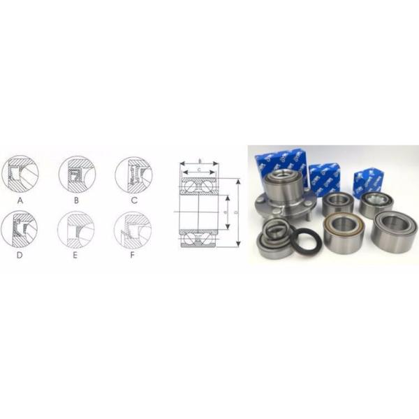 Hub and bearing assembly DAC357245CW2RS 90363-35001 KOYO Wheel bearings