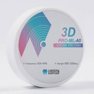 3D-Printable Zirconia Disc 42-49% Translucency Al₂O₃ 