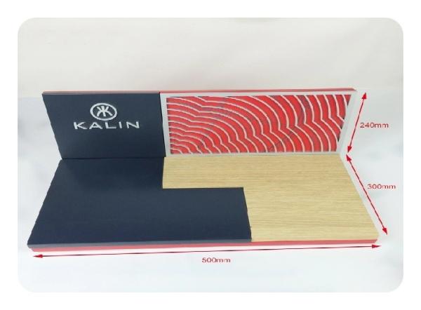 Customize Wooden Counter Watch Holder Stand Black  Red Assemble Luxury Acrylic Tray