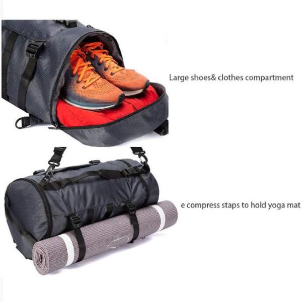 Женщины людей делают сумку водостойким выходных с мешком отсека ботинок влажным