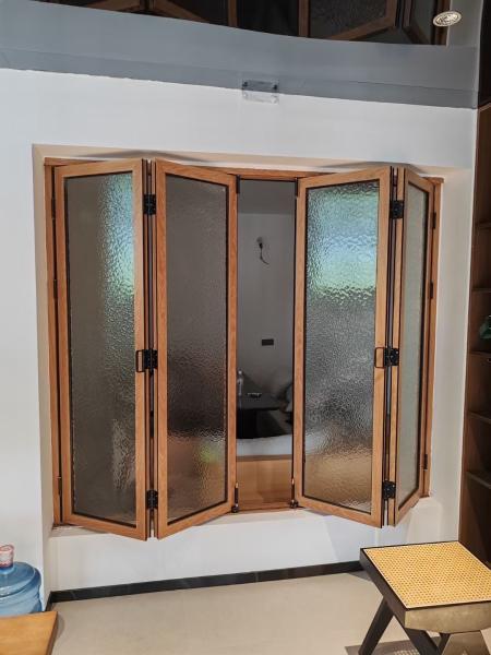 folding window aluminum balcony vertucal