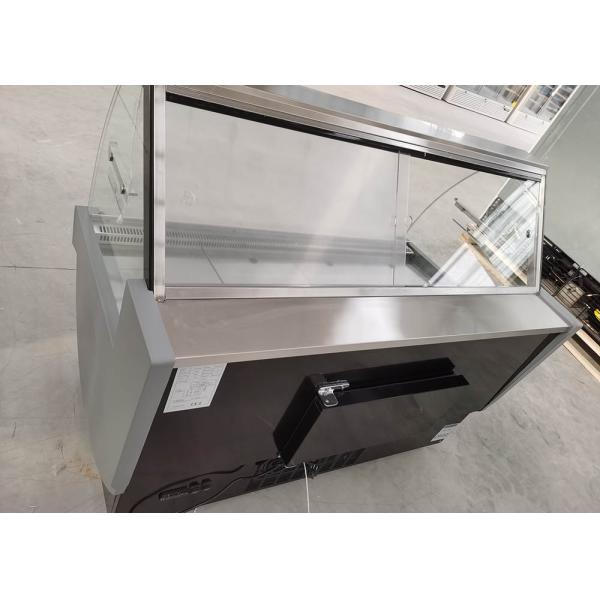 2 Meters Serve Over Display Counter With Lift Up Right Glass