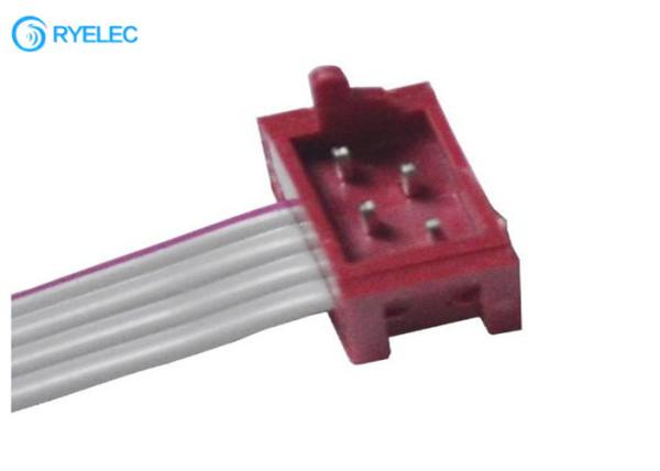 Micro Match Connector 1.27MM Red IDC Socket Male DIP SMT To 4 Pin Idc Falt Cable