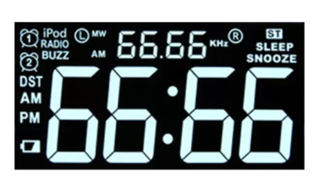 Customized Size VA LCD Display with 2.8~5.0V Working Voltage and 6:00 O'clock Viewing Direction