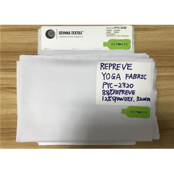 Fibra plástica que faz malha a tela reciclada do desgaste da dança do Spandex da tela do poliéster