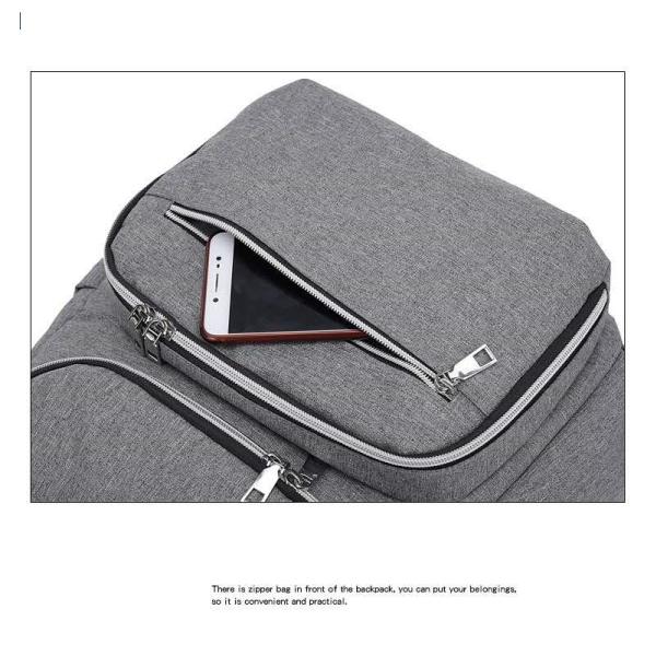 2 In1 Infant Baby Diaper Backpack Mami Mummy Bag With USB Charger