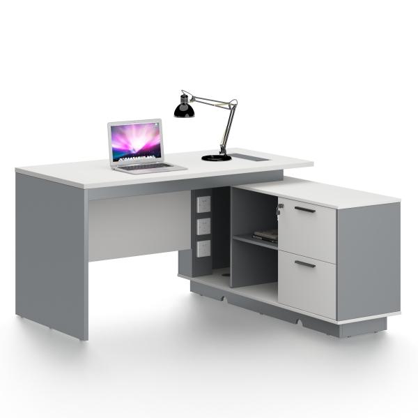 Cinza executivo + branco do CEO Office Table BMW da mesa do sentido moderno de alta qualidade da tecnologia