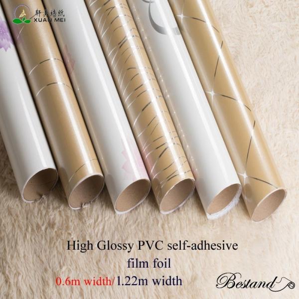 Self Adhesive Glass Door Covering Film PVC Film for Kitchen Cabinet Door