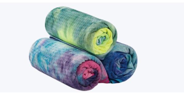 Sweat Absorbing Printed Yoga Mat Towel Anti-slip Yoga Mat Pad Cover Non Slip Fitness Gymnastics Mats Towels