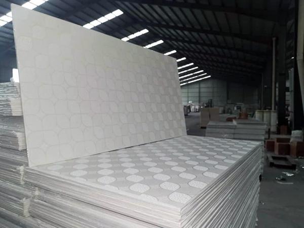 PVC laminated gypsum ceiling tiles for indoor decoration