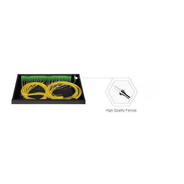 Fiber Optic PLC Splitter Rack Mount Singlemode G657A SC APC/UPC for Data Center Telecom FTTx