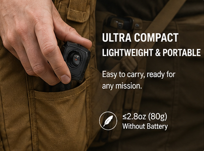 TMPR2 Thermal Imaging Optical Sight AL7075-T6 IP66 Waterproof 113g Ultra Compact Night Vision Thermal Scope for Outdoor Activity