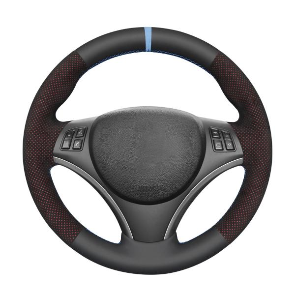 Soft Suede Leather Strip DIY Steering Wheel Cover for BMW 1 Series E 3 Series E X1 M3