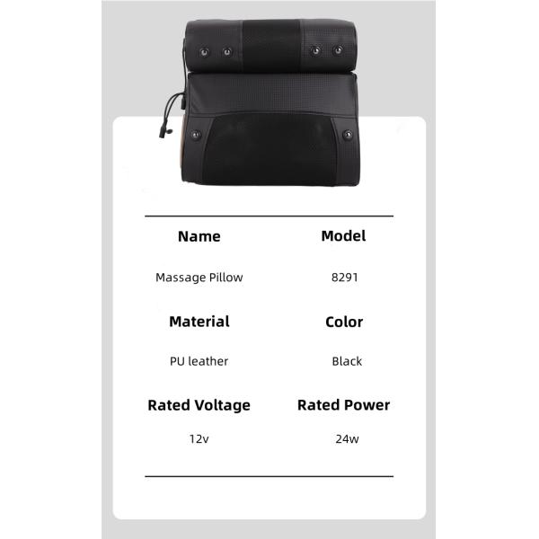 2023 Home Electric Neck Cushion Shiatsu Back Massager with Heat Function and Customized Logo Availabled Massage Pillow