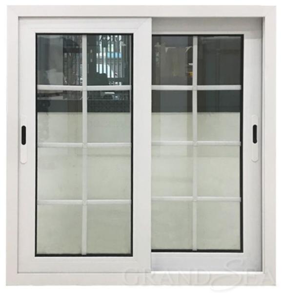 PVC Glass Aluminium Frame Casement Window Powder Coated For Apartment