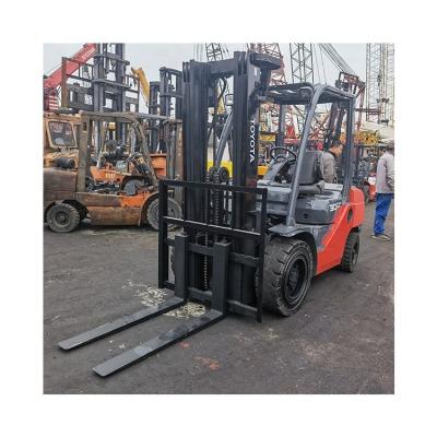 Manufacture 3.5 Ton Diesel Forklift with Semi Lifter Pallet Truck and Routine Fork Width