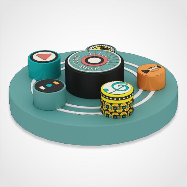 Customizable Powered Merry Go Round Playground Ride for Kids