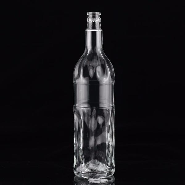 Выгравированная поверхность 750 мл стеклянная бутылка для промышленного и стеклянного воротника в Мексике текила