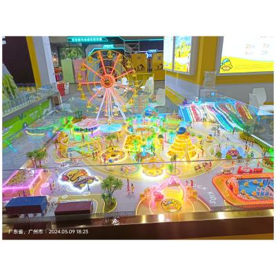 1:150 Amusement Park Models LED Lighting Model Theme Park Customized