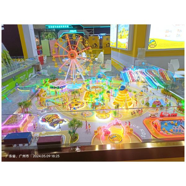 1:150 Amusement Park Models LED Lighting Model Theme Park Customized