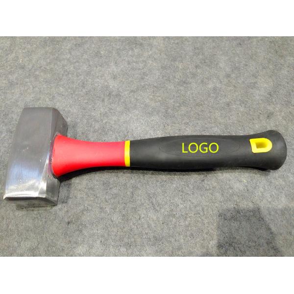 German Type Forged carbon steel Hand Stoning Club Hammer with 3 Colors Plastic handle (XL0070)