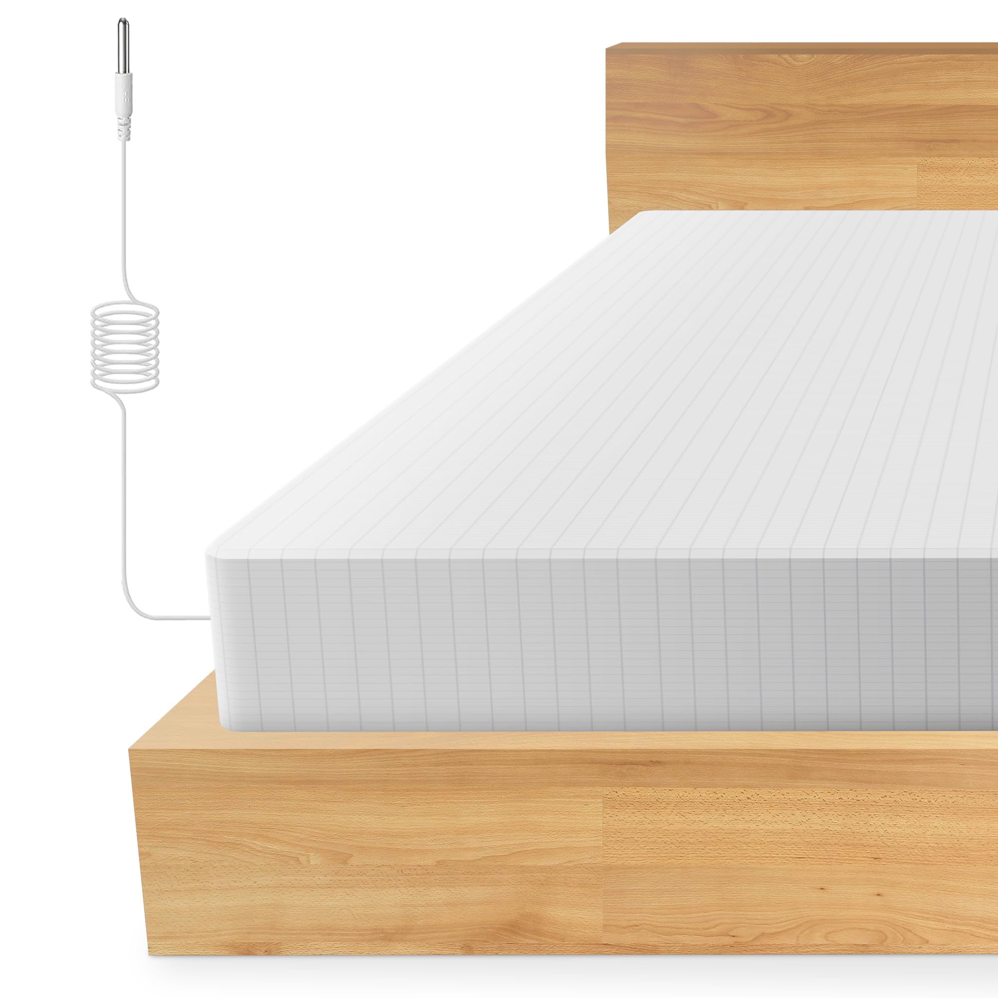 15ft Soft 140D Conductive Grounding Wire Earthing Mat Better Sleep Static Removal Queen Organic Cotton Silver Fiber Bamboo