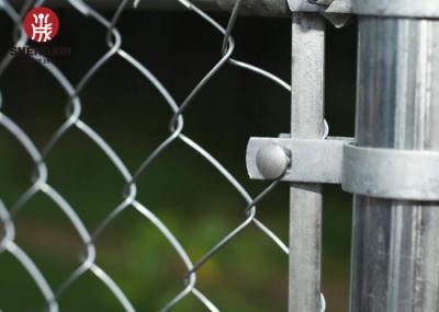 Garden 8ft Chain Link Mesh Fence With Barbed Wire