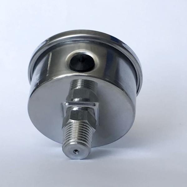 2 Inches 1 Mpa Liquid Filled Fuel Pressure Gauge En 837-1 NPT Axial Mount