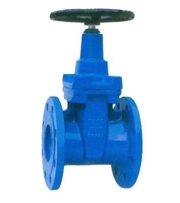 DN40 - DN300 Metal Valves, Rubber Wedge Gate Valve ( DIN3352 F5 ) With Handwheel