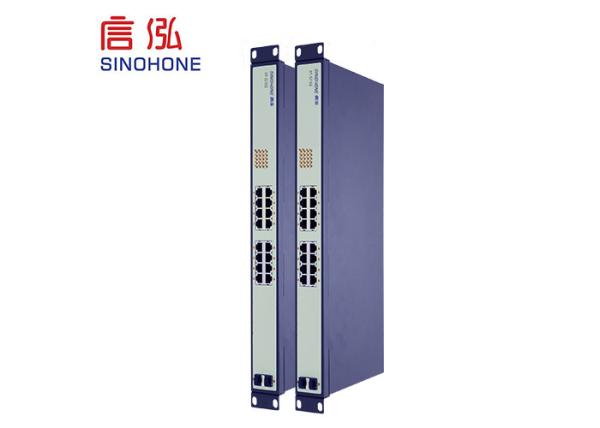 Industrial Unmanaged Fiber Switch , 16 Port Ethernet Switch 12 ～ 48 V DC