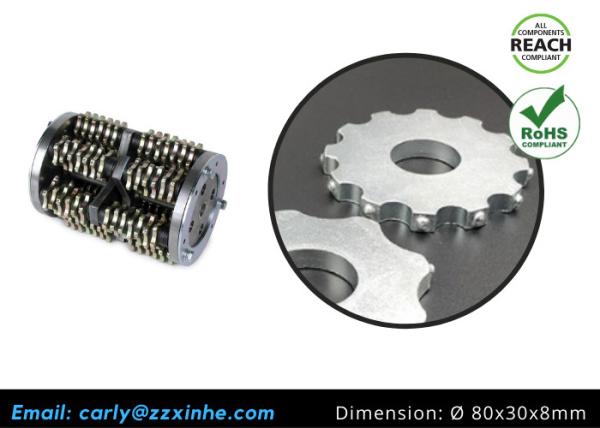 8-Sided Carbide Tipped Milling Cutters Slats 80x30x8 And In The Blastrac Von Arx Drums