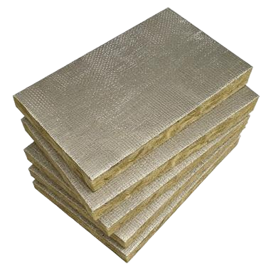 Aluminum Foil Faced Acoustic Rock Wool For Partition System