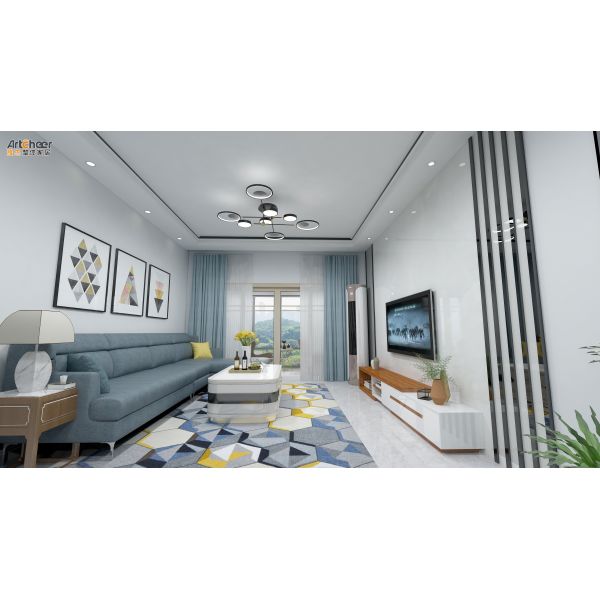 Modern Adjustable Height TV Cabinet with Customized Size and Eco Friendly Material