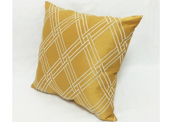 Modern Style Decorative Sofa Pillows , Embroidered Geometric Throw Pillows