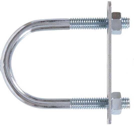 316 Stainless Steel U Bolt M14 Custom Size Mild Steel Material ISO 7046.2