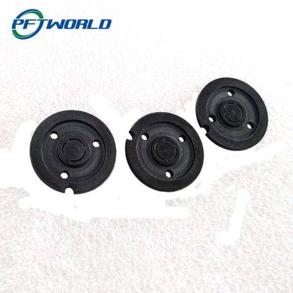 PTFE Injection Molding Parts Precision Plastic Gear Parts Black Color