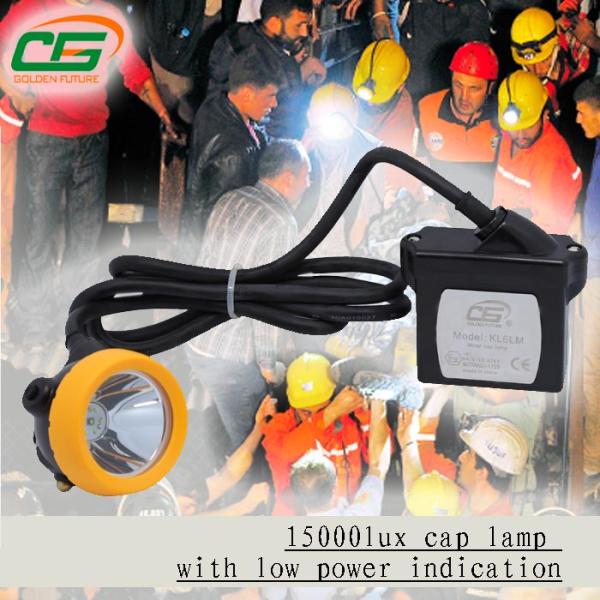 Lumière imperméable de casque de mineurs souterrains de la lumière 150 LM d'industrie