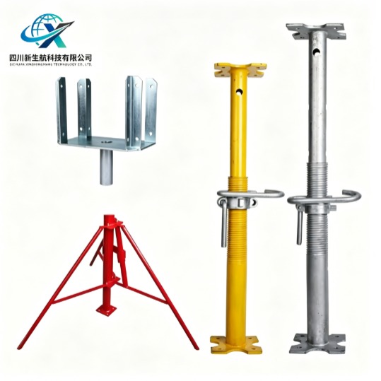 Heavy Duty Adjustable Metal Scaffold Prop For Formwork System / Construction Support