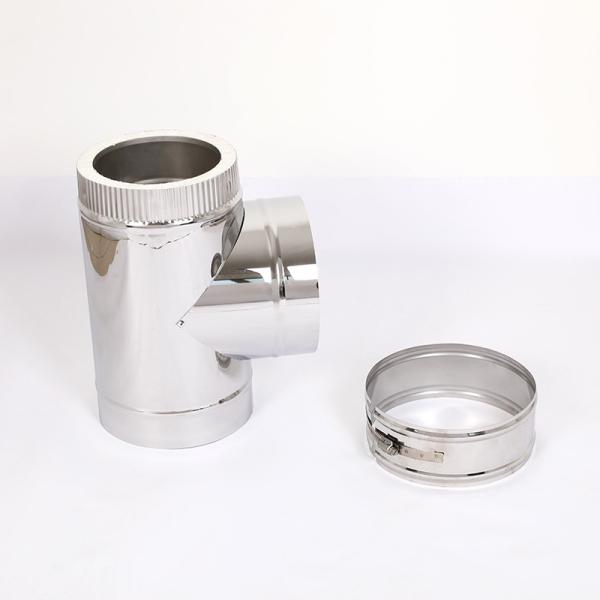 Reliable Spigot Insulated Chimneys , Double Wall Insulated Flue Pipe CE Certificate