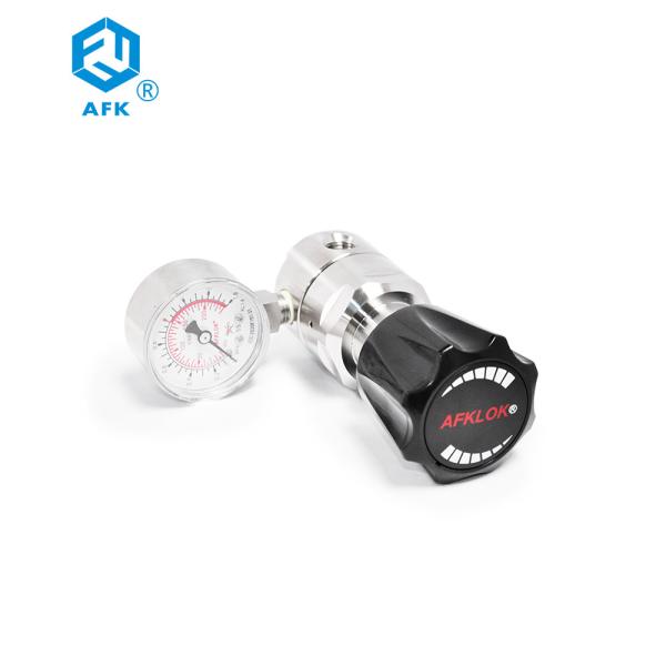 Adjustable Gas Stainless Steel Pressure Regulator Low Pressure 1.6MPa For Helium Nitrogen