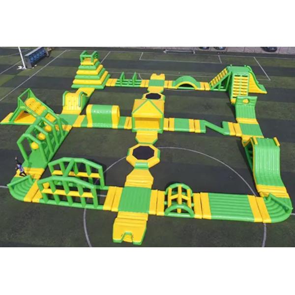 Парк Аква аквапарк желтого и зеленого гигантского моря раздувной для взрослых